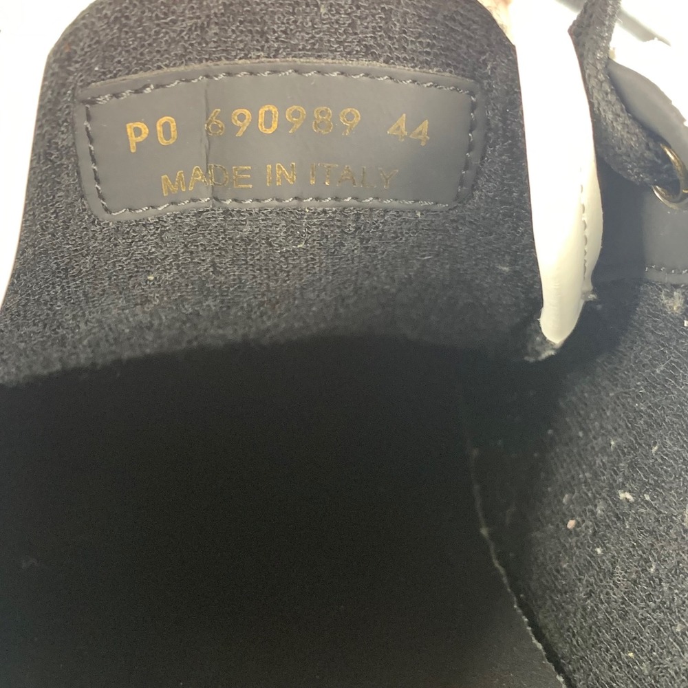 Saint Laurent SL/61 Sneakers Mens 11 (44) White Black Leather Low Top MSRP $880 - Picture 7 of 8